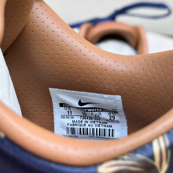 Nike KD 7 EXT Floral QS Mens Basketball Shoes Navy Hazelnut 726438-400 Size 11 main image 11